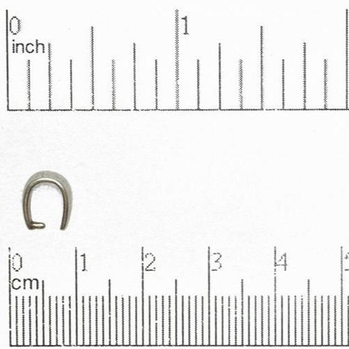 9mm x 5mm Pinch Bail - Available in Multiple Finishes - Made of Brass - Sold by the Piece - PB600