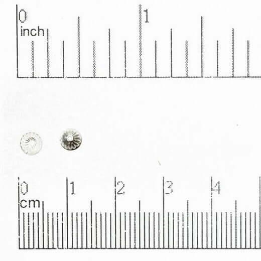 4.5mm Stamped Brass Bead Cap - Available in 7 Finishes - Sold Individually - BC100
