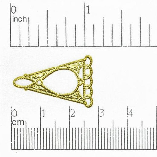 28mm x 18mm 5-to-1 Stamped Chandelier Ear Wire - Made of Brass - Sold Individually - EW110