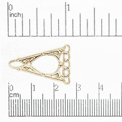 28mm x 18mm 5-to-1 Stamped Chandelier Ear Wire - Made of Brass - Sold Individually - EW110