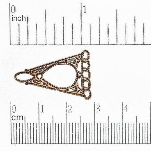 28mm x 18mm 5-to-1 Stamped Chandelier Ear Wire - Made of Brass - Sold Individually - EW110