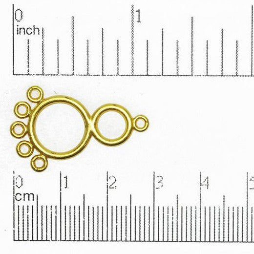 27mm x 12mm 5-to-1 Infinity Symbol Chandelier Earring - Made of Brass - Sold Individually - EW1347
