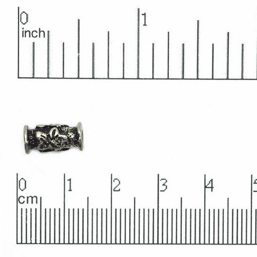 13mm x 6mm Flower Post Bead - Available in Antique Pewter & Gold Finishes - CBS 11/6393