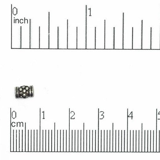 6mm x 4mm Flower Post Bead - Made of Pewter - Sold Individually - CBS 11/8463