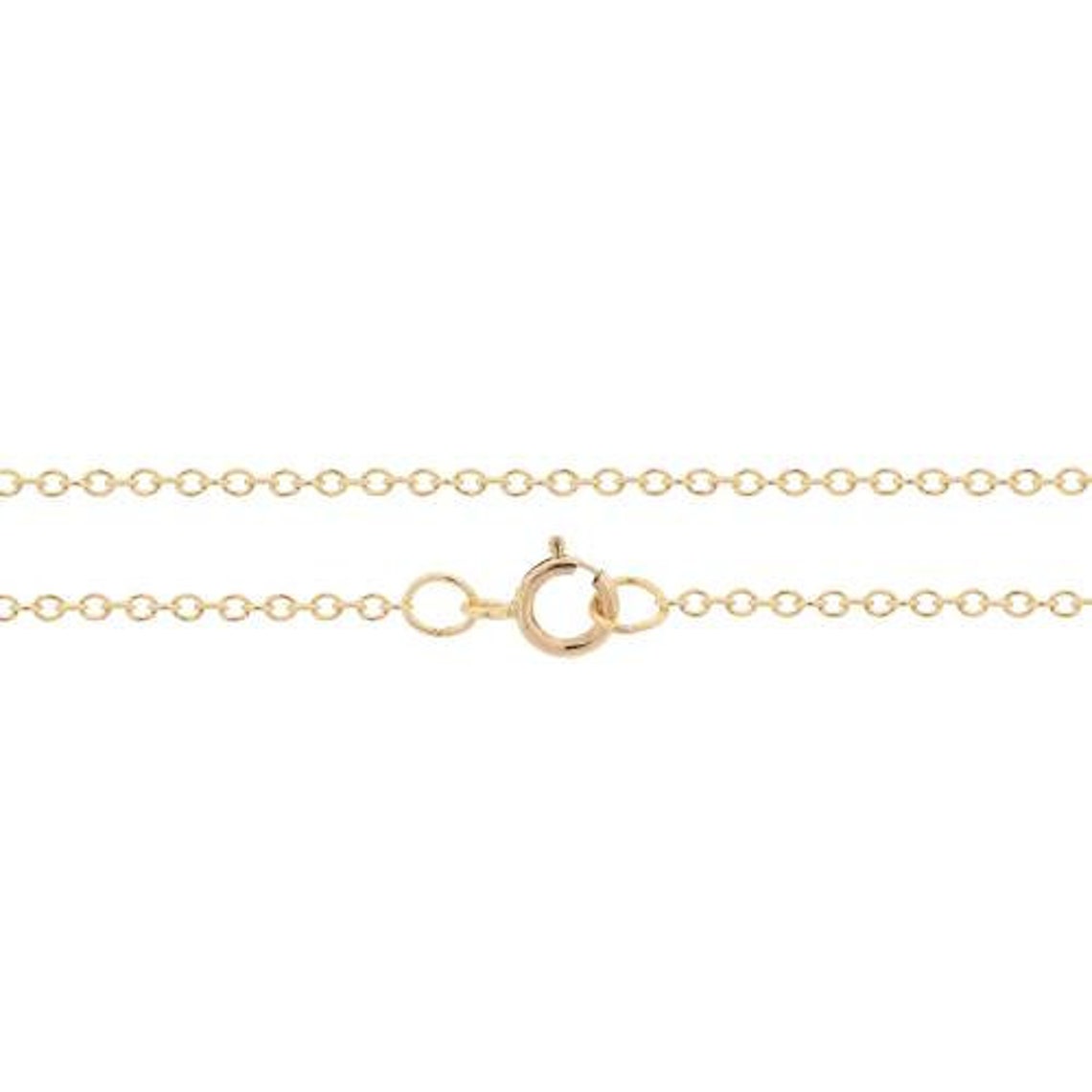 14Kt Gold Filled 1.5x1.4mm 35.5" Cable Chain With Spring Ring Clasp - 1pc
