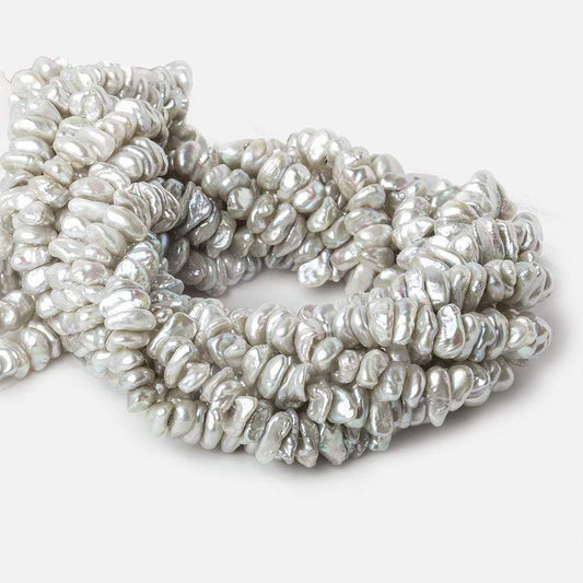 Grey Center Drill Keshi Freshwater Pearl