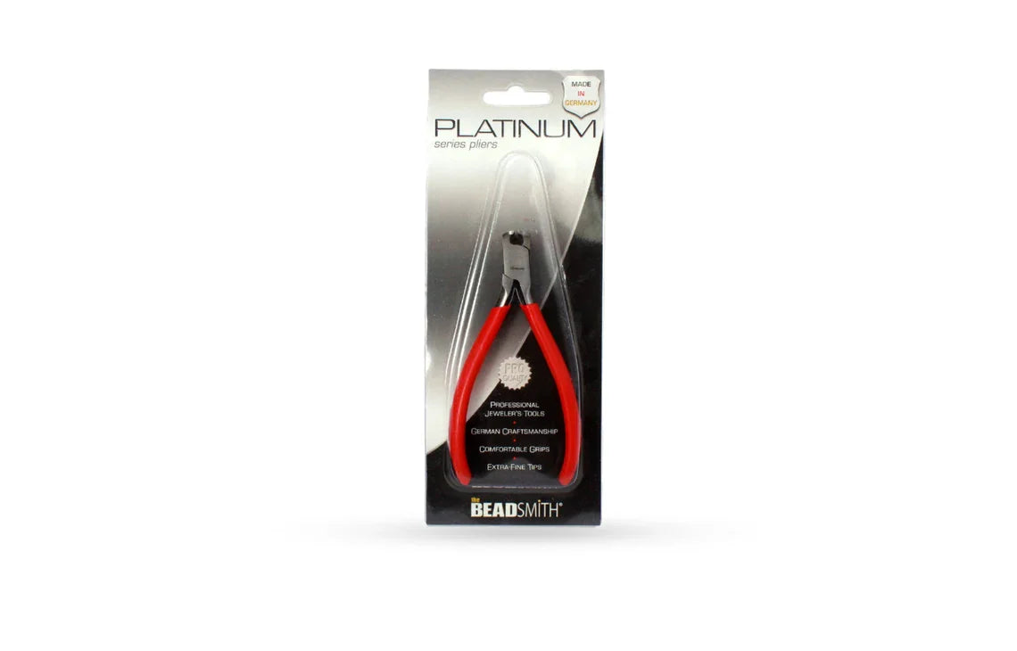 Red Handle End Cutter Straight Jaw Platinum Series By The BeadSmith - 1 Pc
