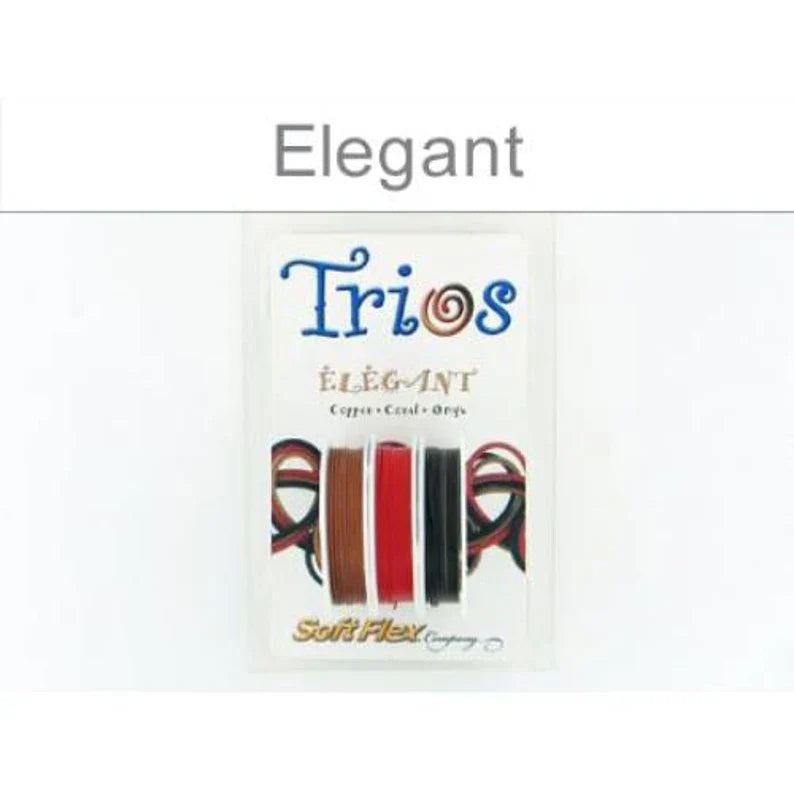 Soft Flex Beading Wire Trios .019 Inch Diameter Elegant - 1spool