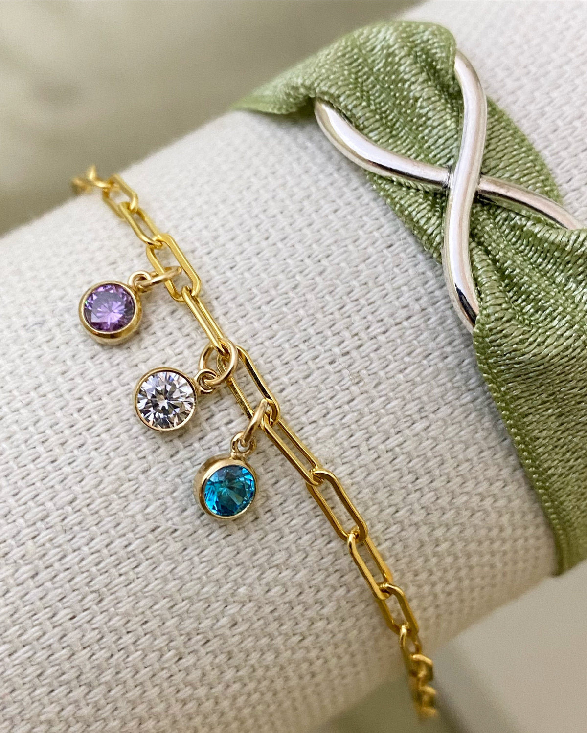Luxe 4mm Birthstone Charms - Sterling Silver - 2 Pack/12 Pack - B37S - Luxe Colors