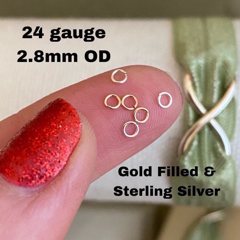 24 gauge 2.8mm Jumprings - J4