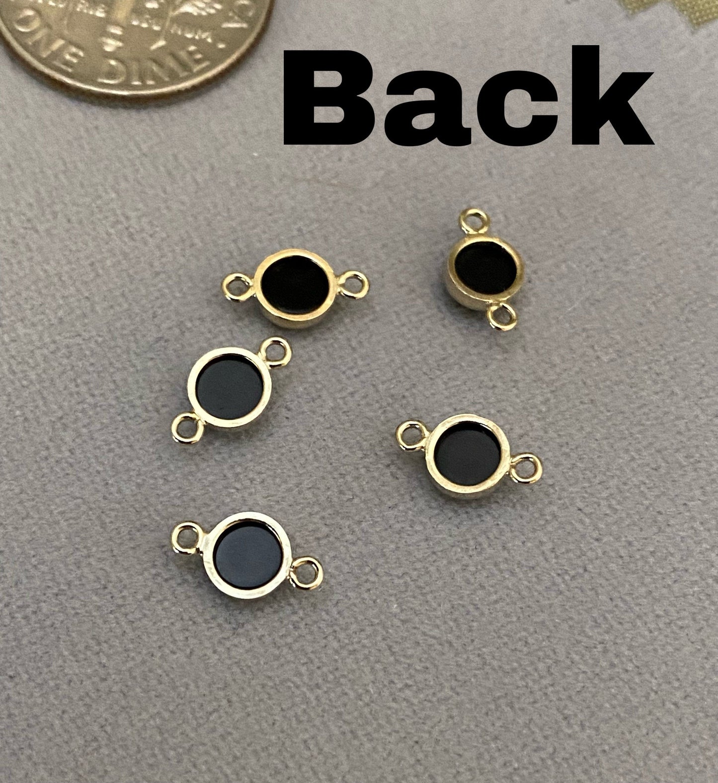 Onyx Black Connectors 4mm - 3 Pack - B7