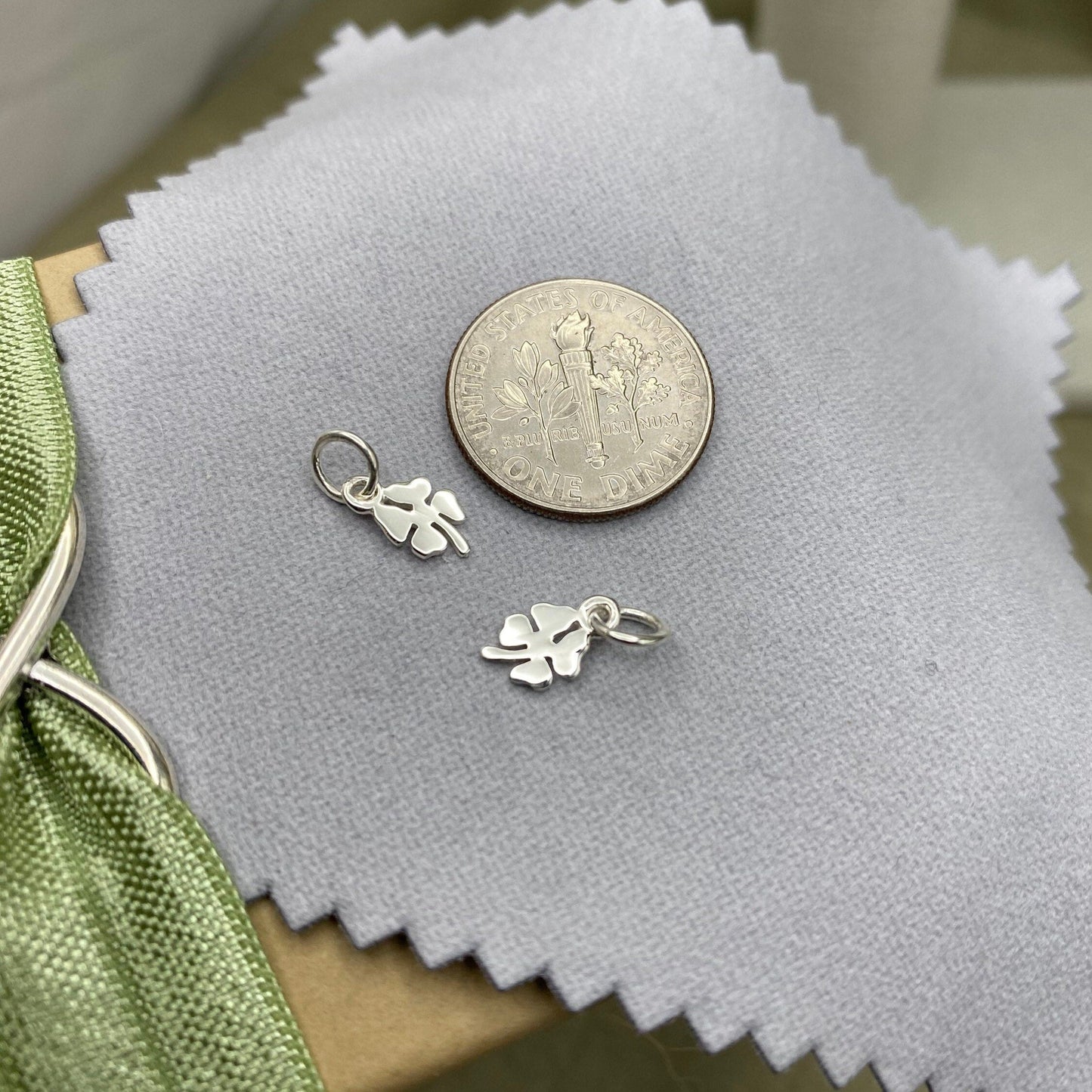 Shamrock Clover Charms - 2 Pack - F20