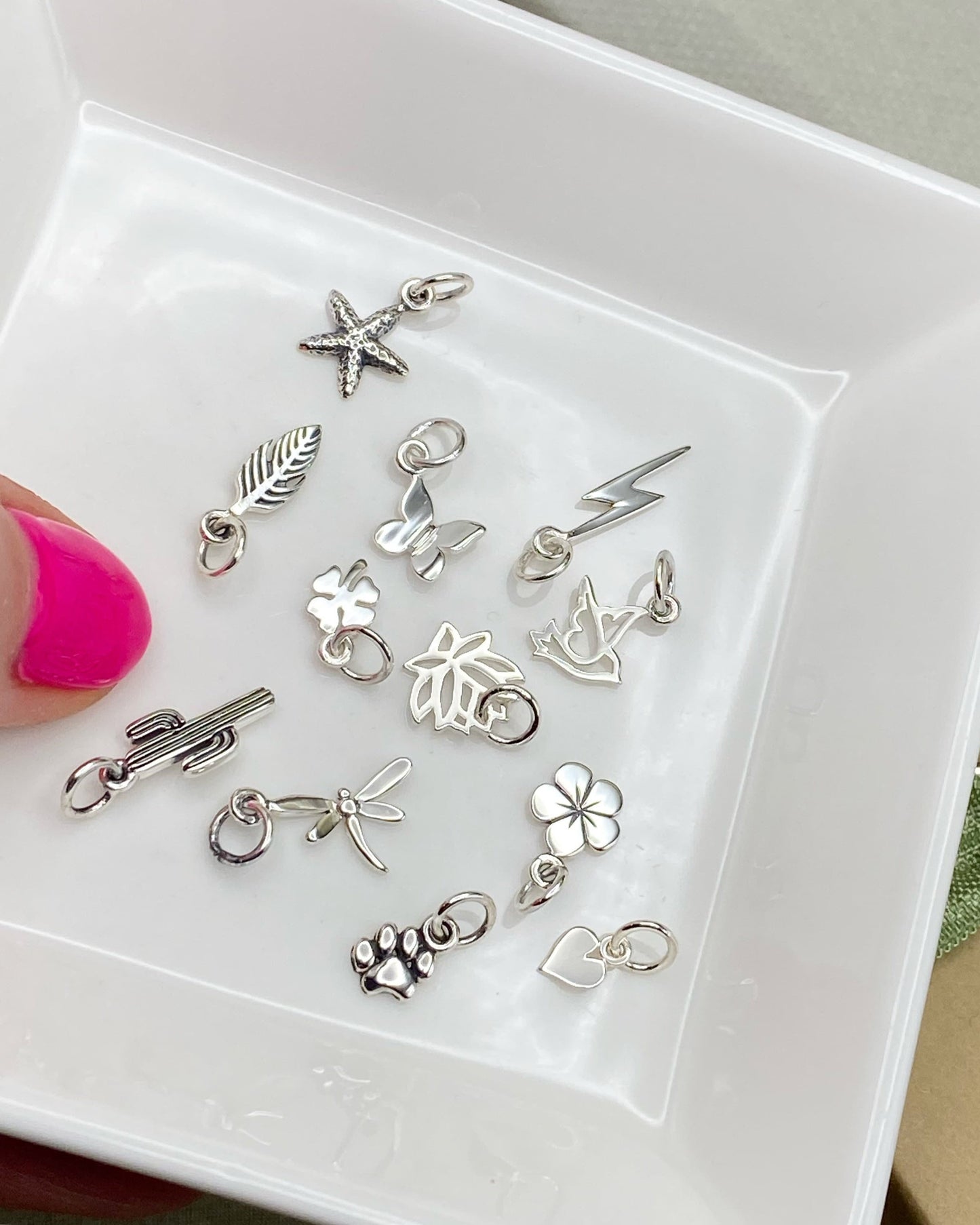 Shamrock Clover Charms - 2 Pack - F20