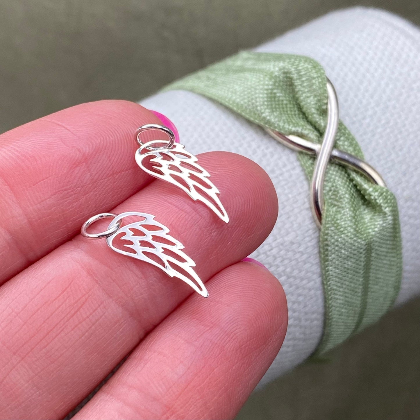 Angel Wing Charms - 2 pack - F39