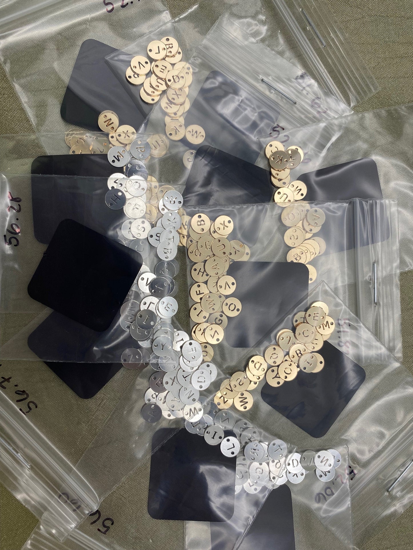 Round Letter Connectors 6mm - 14kt Gold Filled - L33G