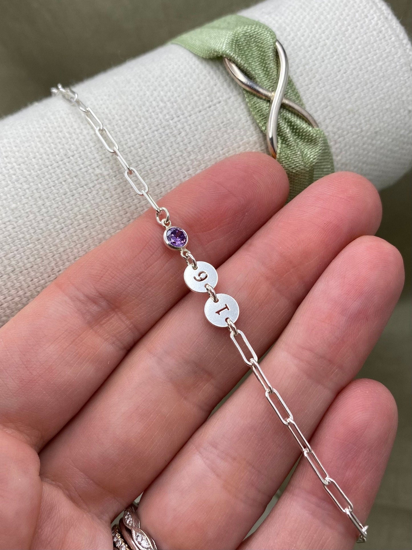 Number Connector 6mm - Sterling Silver - L36S