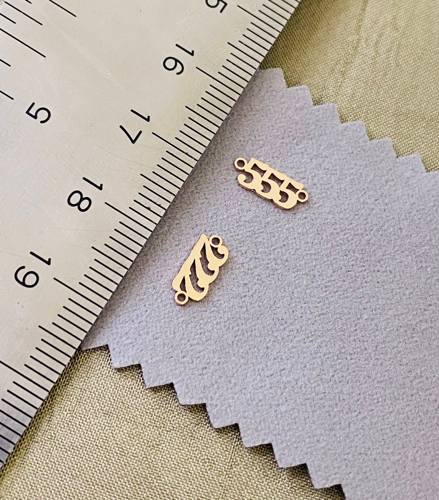 Angel Number Connectors - Gold Filled - L34G