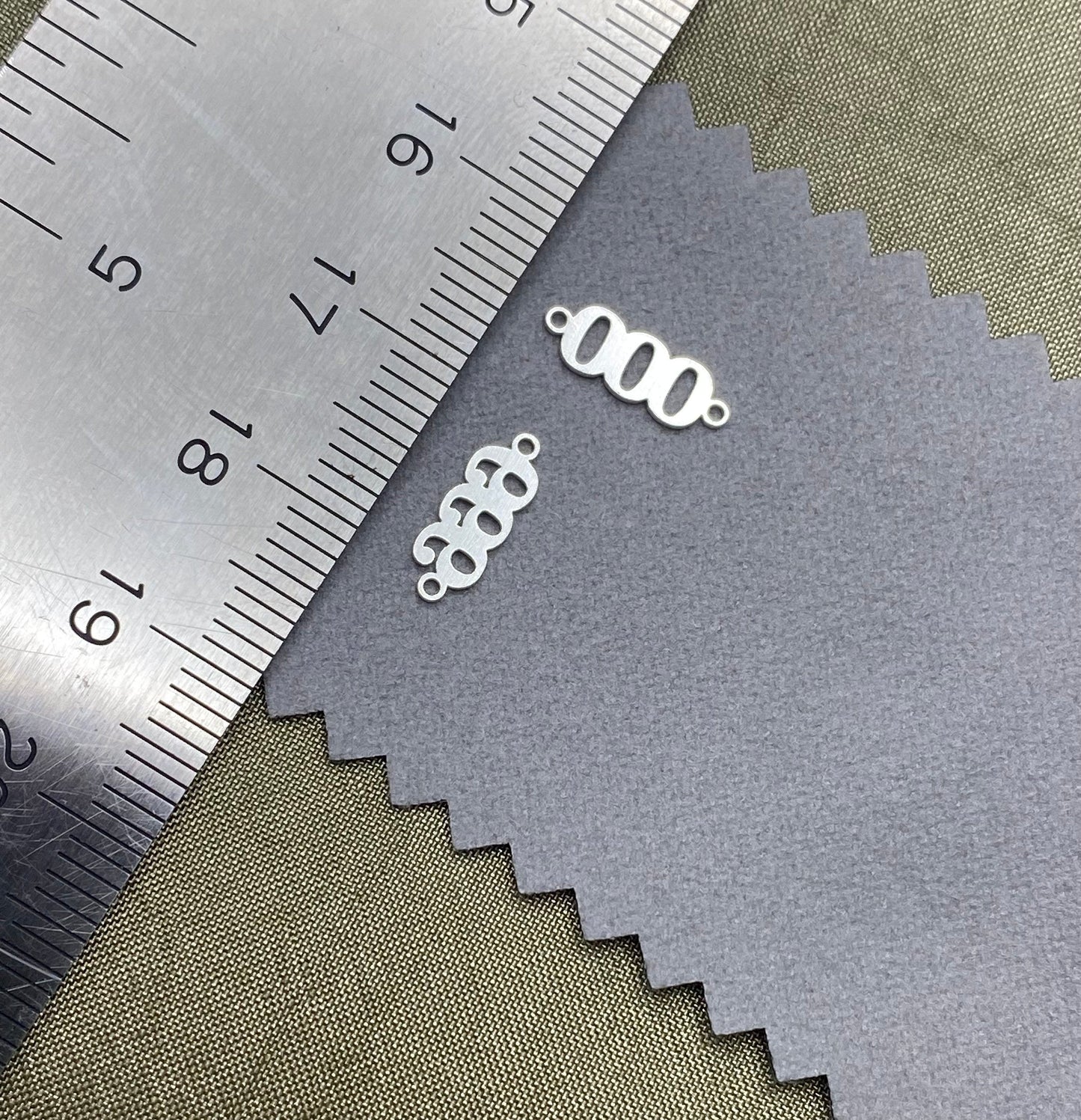 Angel Number Connectors - Sterling Silver - L34S