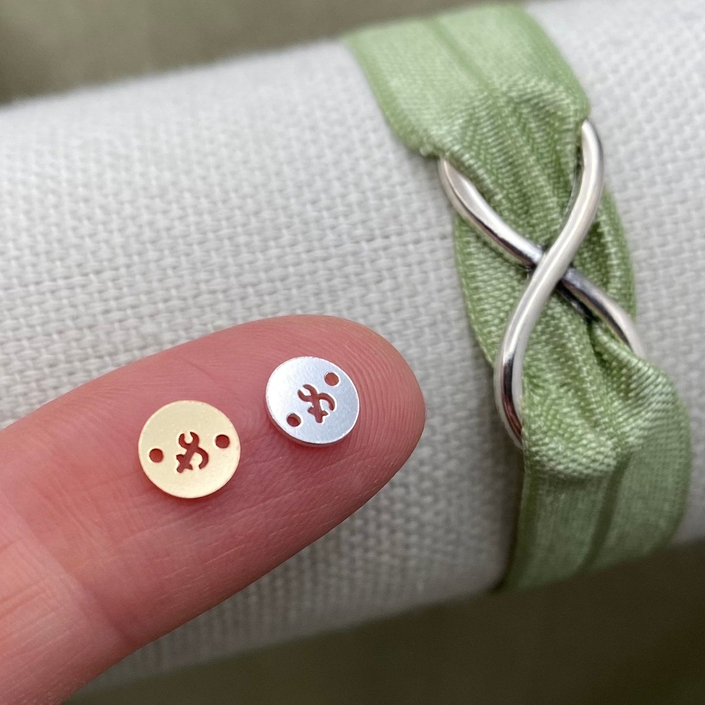 Round Letter Connectors 6mm - 14kt Gold Filled - L33G
