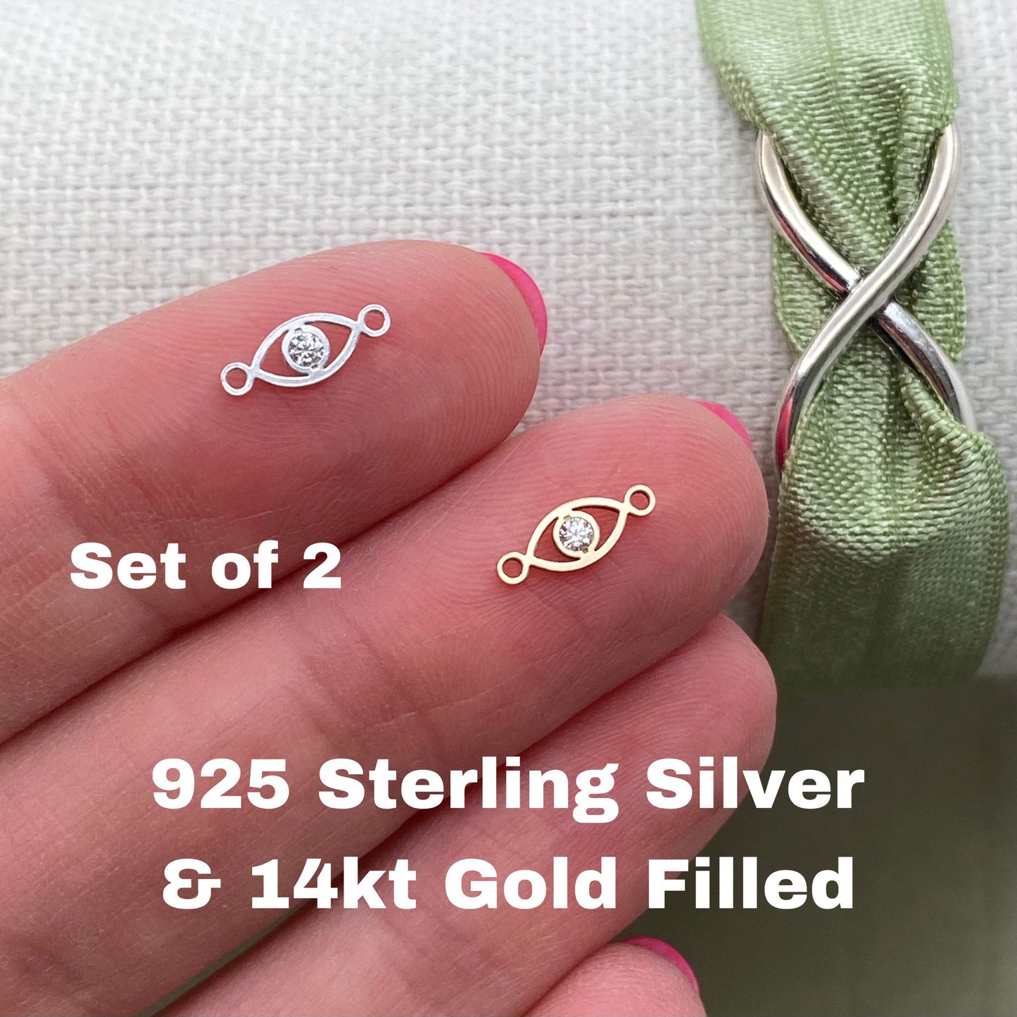 Evil Eye Connectors - 2 Pack - L4