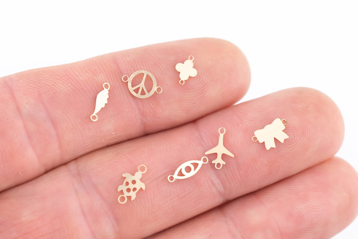 Anchor Connector Permanent Jewelry Connector 14kt Gold Filled Sterling Silver-Made from Scratch in USA