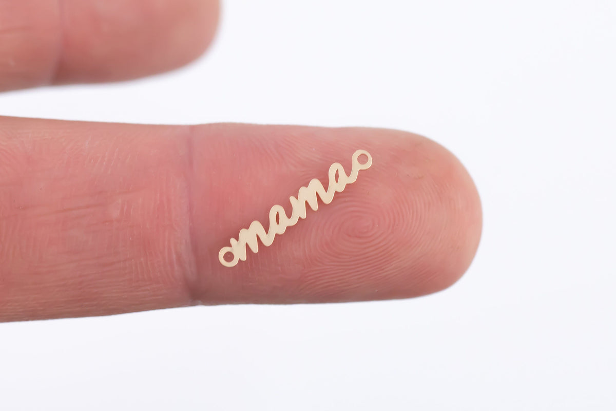 Mama Connector 14K Gold Filled or Sterling Silver Mama Connectors - Mama Link for Bracelet or Necklace - Permanent Jewelry Supply- Wholesale