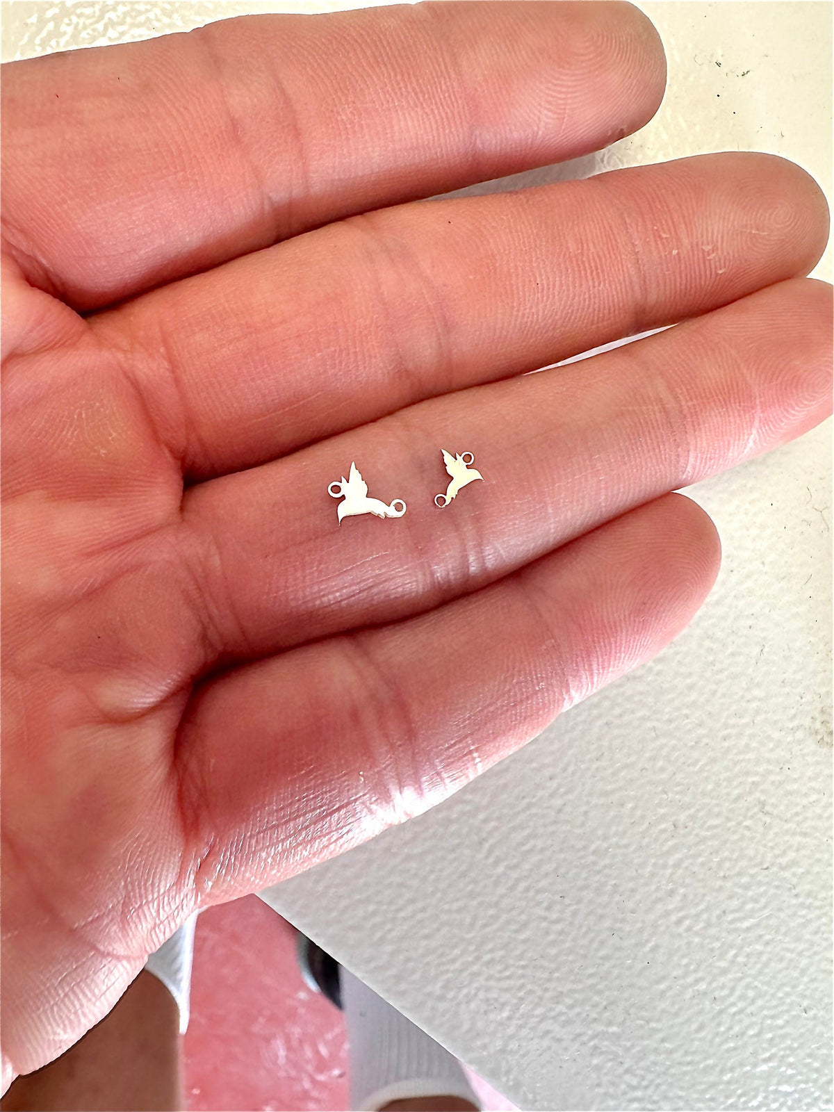 Hummingbird Connector 14K Gold Filled Permanent Jewelry Connectors 925 Sterling Silver 14K GF Humming Bird word connectors charm, pendant