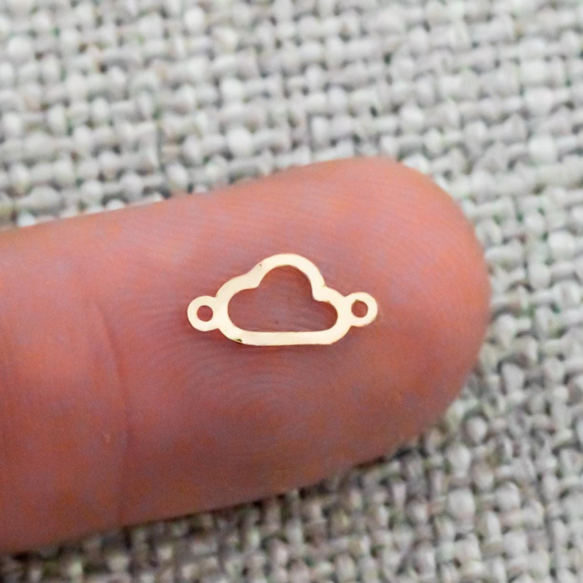 Cloud Connector - 14Kt Gold Filled Sterling Silver - Connectors - Permanent Jewelry Supply