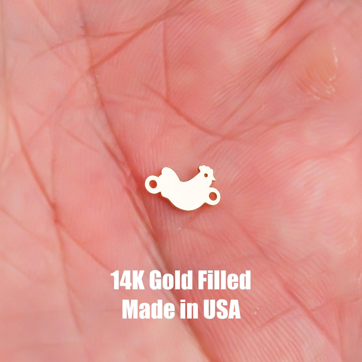 Chicken Connector - 14Kt Gold Filled Sterling Silver - Permanent Jewelry Supply