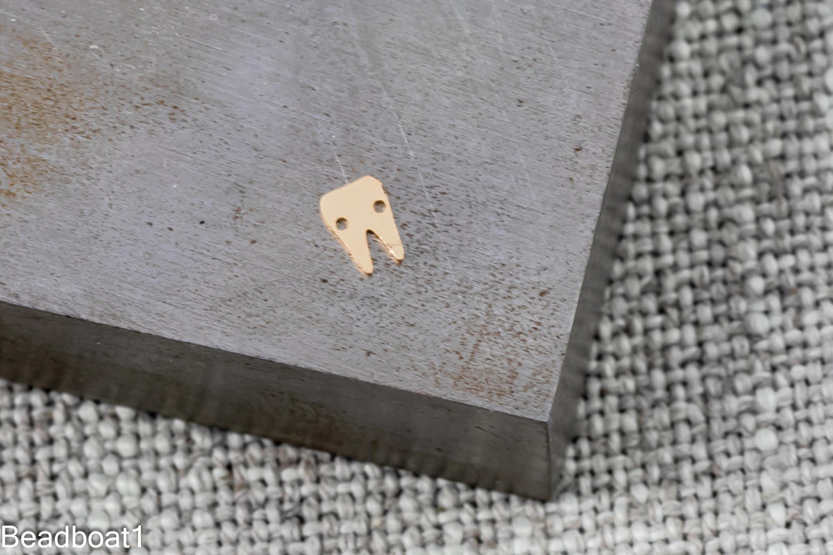 Molar Tooth Dentist Connector - 14Kt Gold Filled Sterling Silver - Connectors - Permanent Jewelry Supply