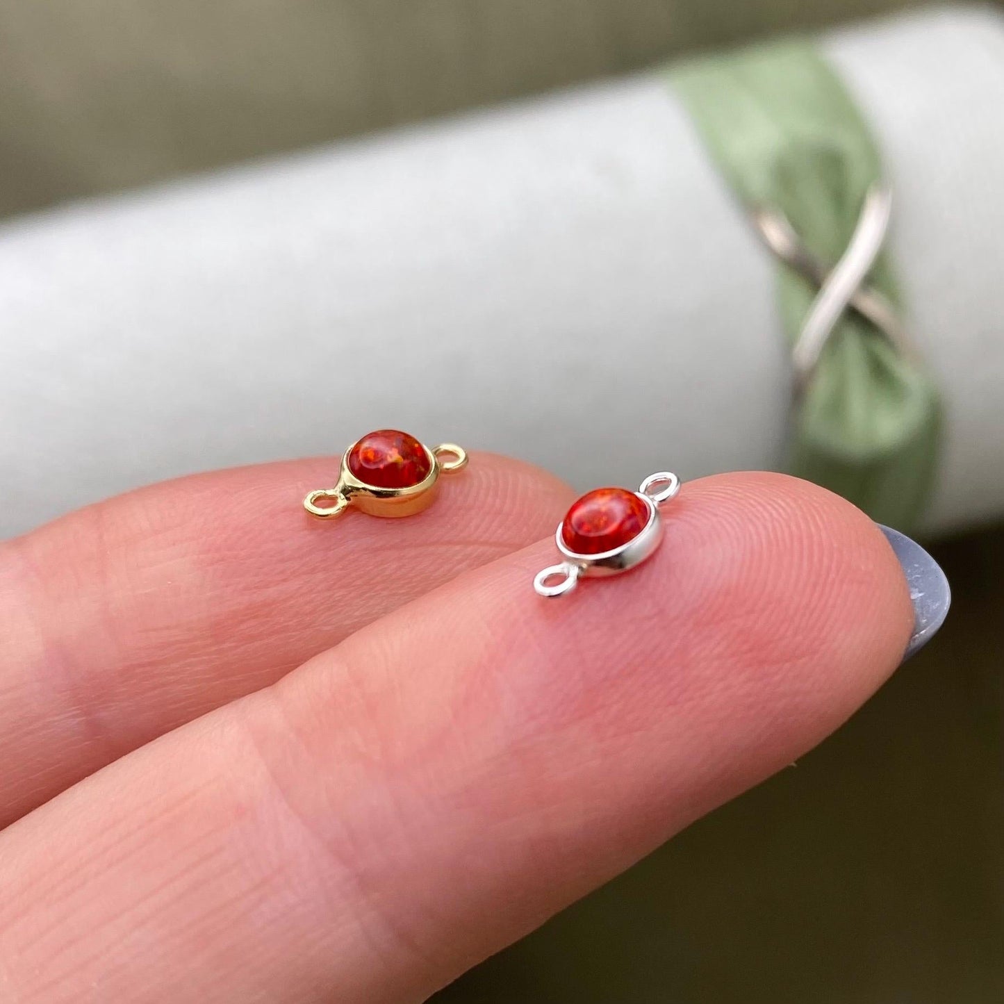 Red Opal Connector 4mm - 3 Pack - B12