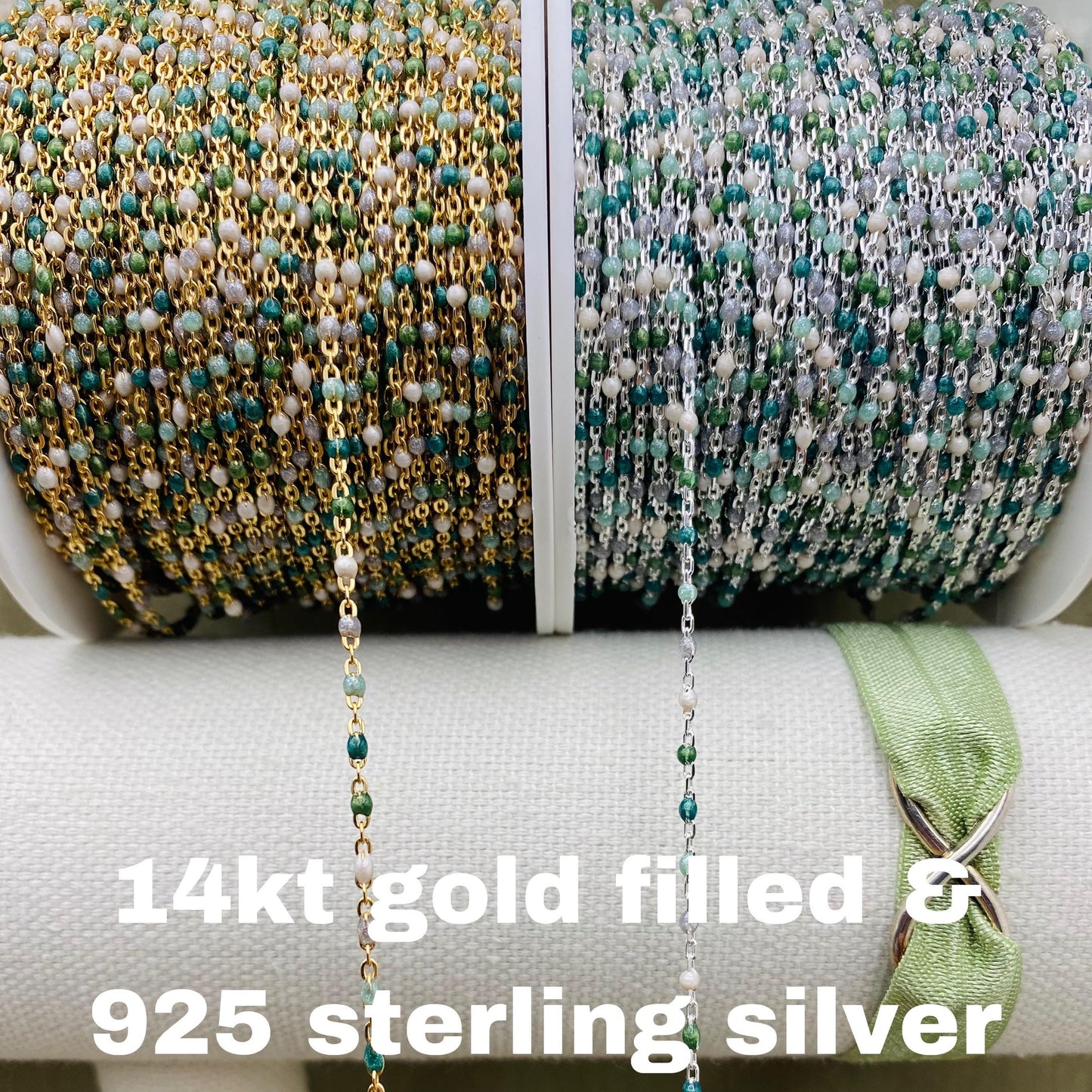 Glacier Enamel Chain - Dot Cable - E24