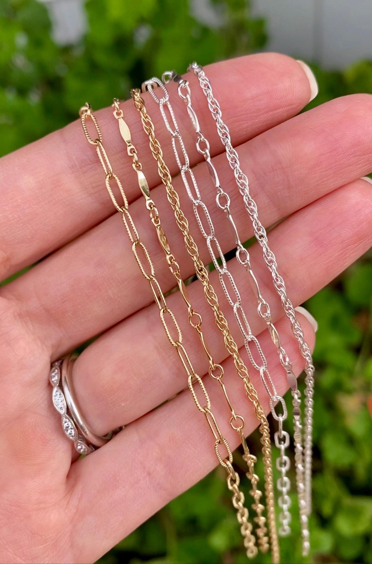 Flat Paperclip Chain 3x7.5mm - C42