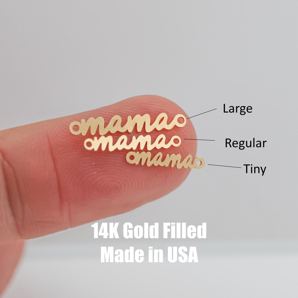 Mama Connector 14K Gold Filled or Sterling Silver Mama Connectors - Mama Link for Bracelet or Necklace - Permanent Jewelry Supply- Wholesale