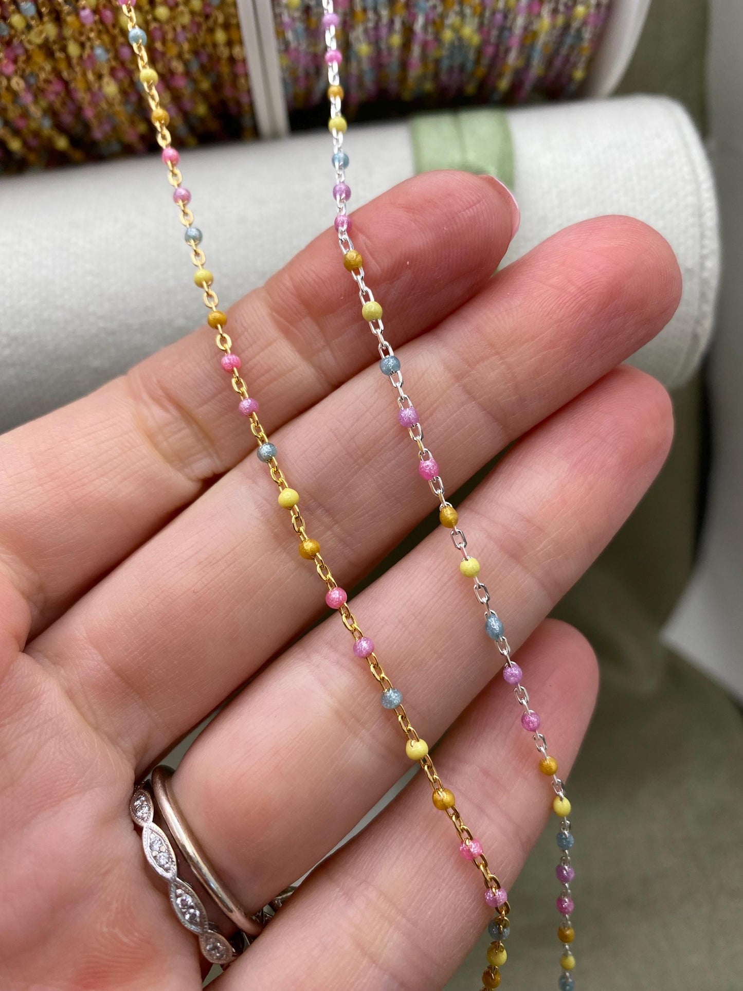 Pixie Dust Enamel Chain - Dot Cable - E20