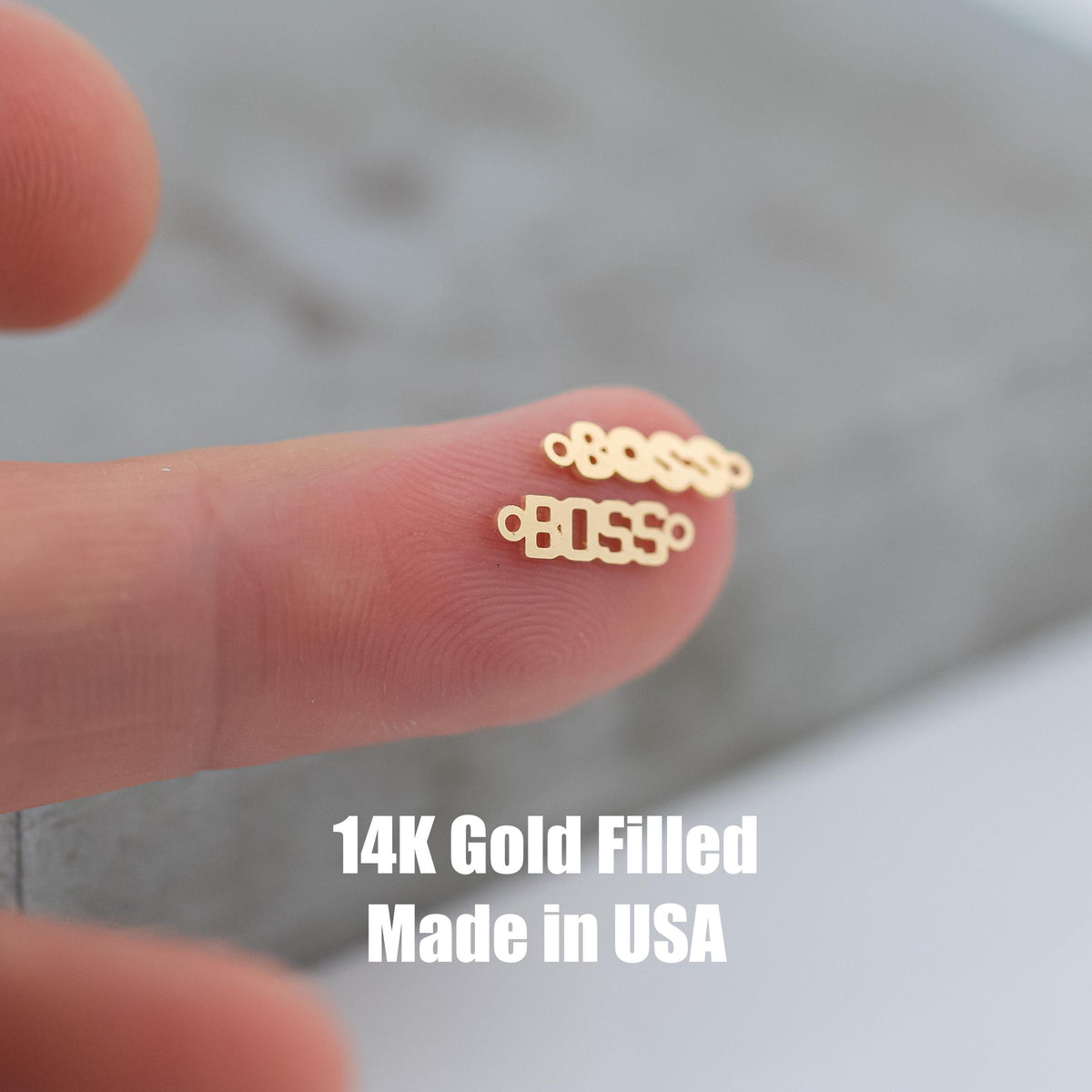 Boss Permanent Jewelry Connector - 14kt gold filled or Sterling Silver - Made in the USA