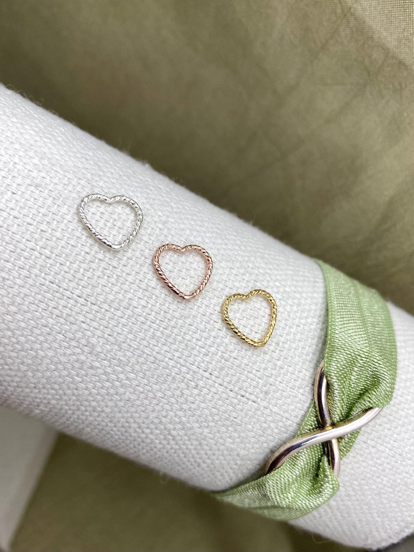 Sparkle Heart Connectors 10mm - 5 Pack - F2