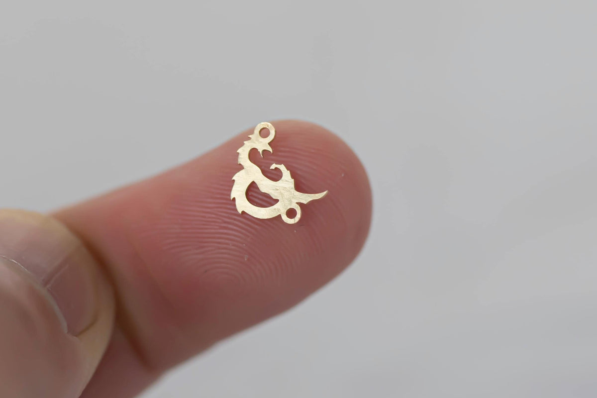 D&D Dungeon and Dragon Connector - 14Kt Gold Filled Sterling Silver  Connectors - Permanent Jewelry Supply