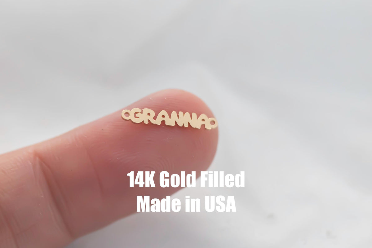 Granna Connector Permanent Jewelry Connectors 14K Gold Filled or Sterling Silver for Bracelet Necklace Permanent Jewelry Mothers Day