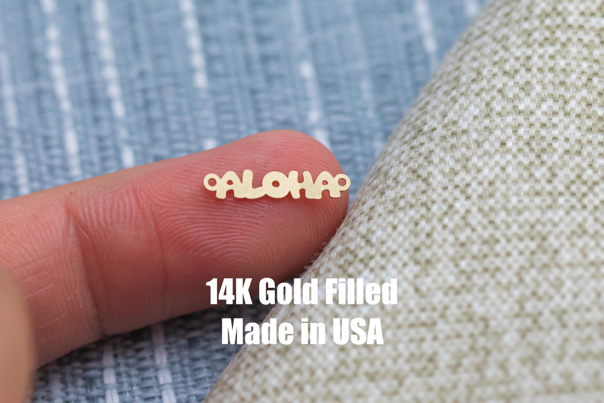 Aloha Connectors - 14Kt Gold Filled or Sterling Connectors - For Permanent Jewelry Bracelet, Necklace, Ring - Permanent Jewelry Supply