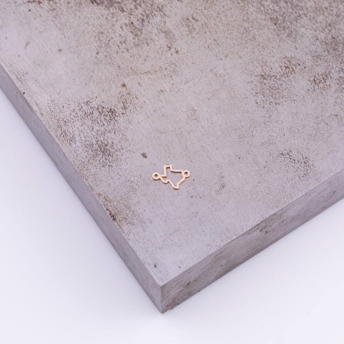 Gold Filled Texas Connector Charm - 7x10mm Permanent Jewelry Connectors sterling silver 14k gold filled gold connector, silver connector