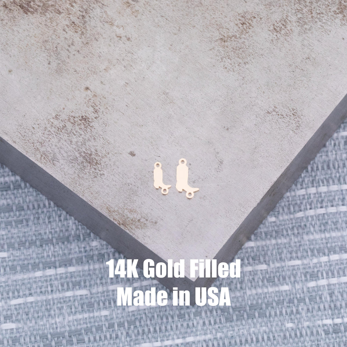 Boots connector Permanent Jewelry Connectors 14k Gold Filled Sterling Silver for permanent jewelry Cowboy Cowgirl Boots