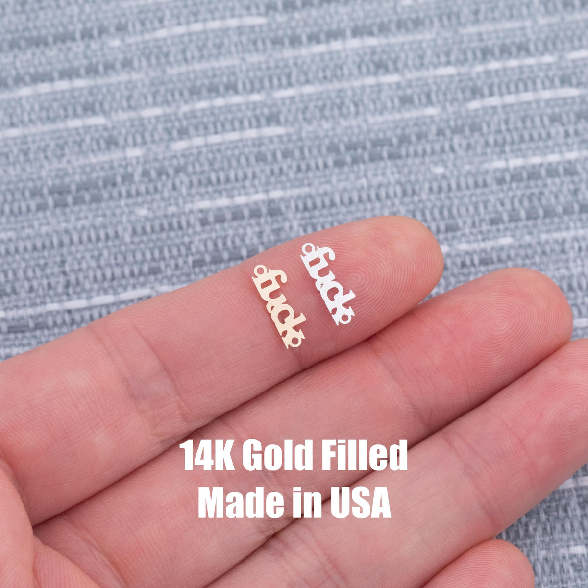 Fuck Connector Permanent Jewelry Connectors 14k Gold Filled Sterling Silver for permanent jewelry