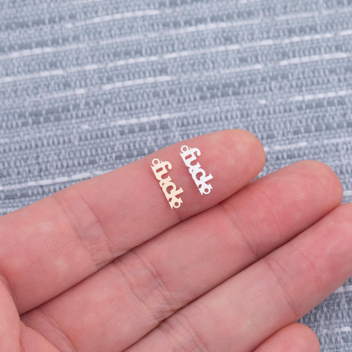 Fuck Connector Permanent Jewelry Connectors 14k Gold Filled Sterling Silver for permanent jewelry
