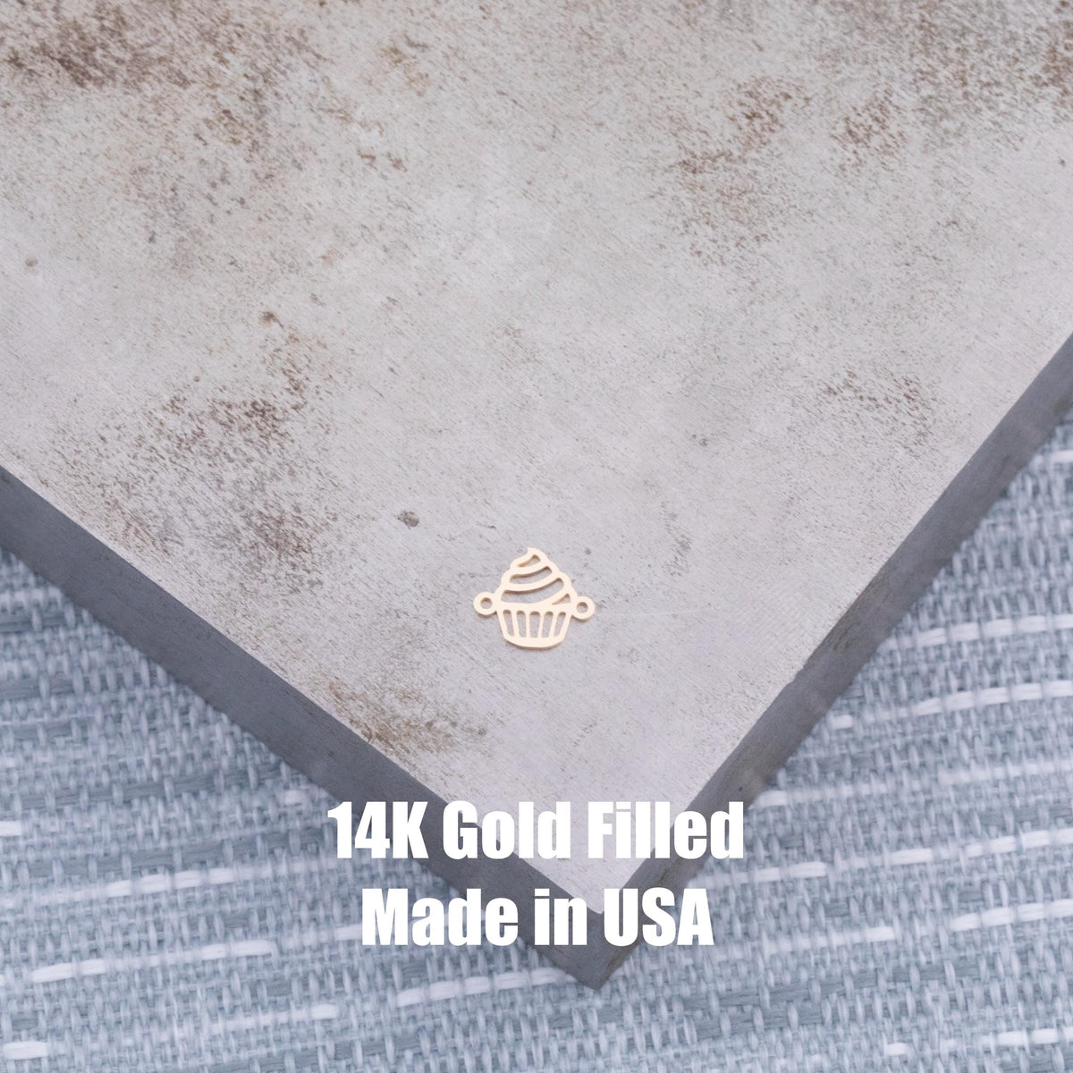 Cupcake connector Permanent Jewelry Connectors 14k Gold Filled Sterling Silver for permanent jewelry