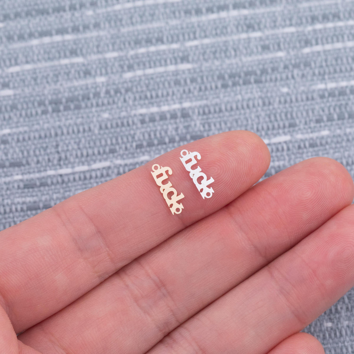 Fuck Connector Permanent Jewelry Connectors 14k Gold Filled Sterling Silver for permanent jewelry