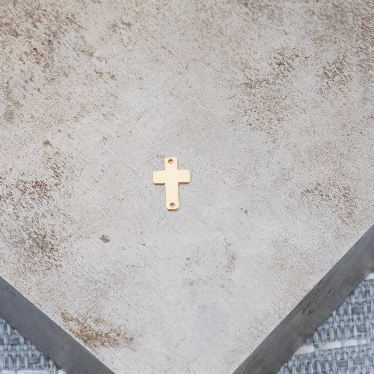 Cross connector charm, Permanent Jewelry Connectors 14k Gold Filled Sterling Silver for permanent jewelry