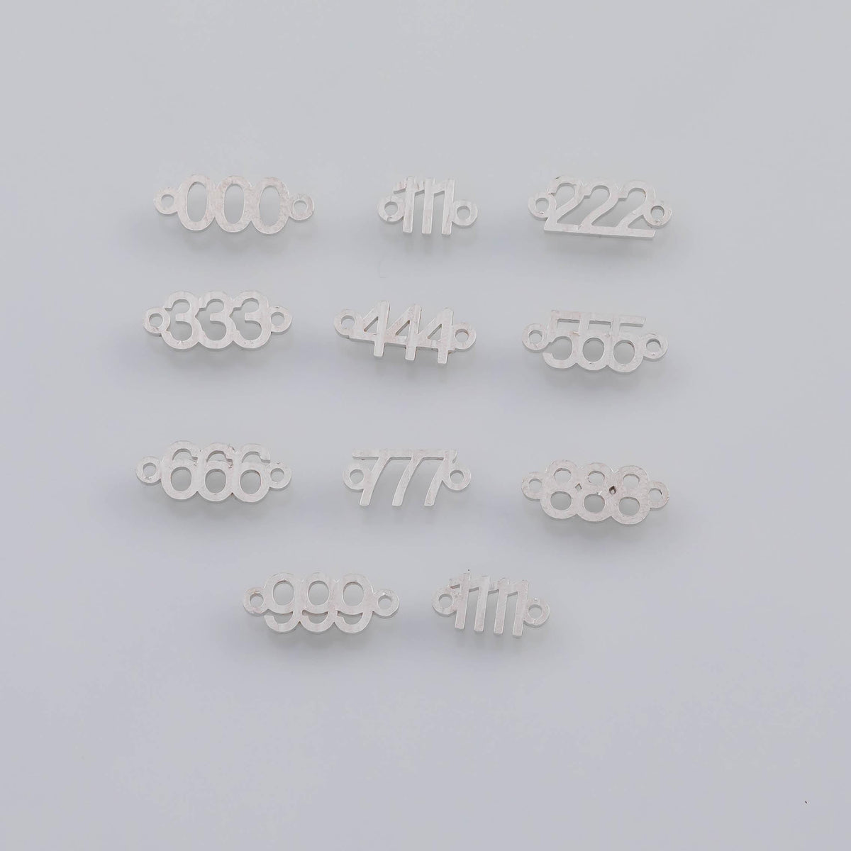Angel Number Connectors - 3.8mm 14kt Gold Filled Angel Numbers for Bracelet - 1111 Number Link for Chain - Wholesale Bulk Permanent Jewelry