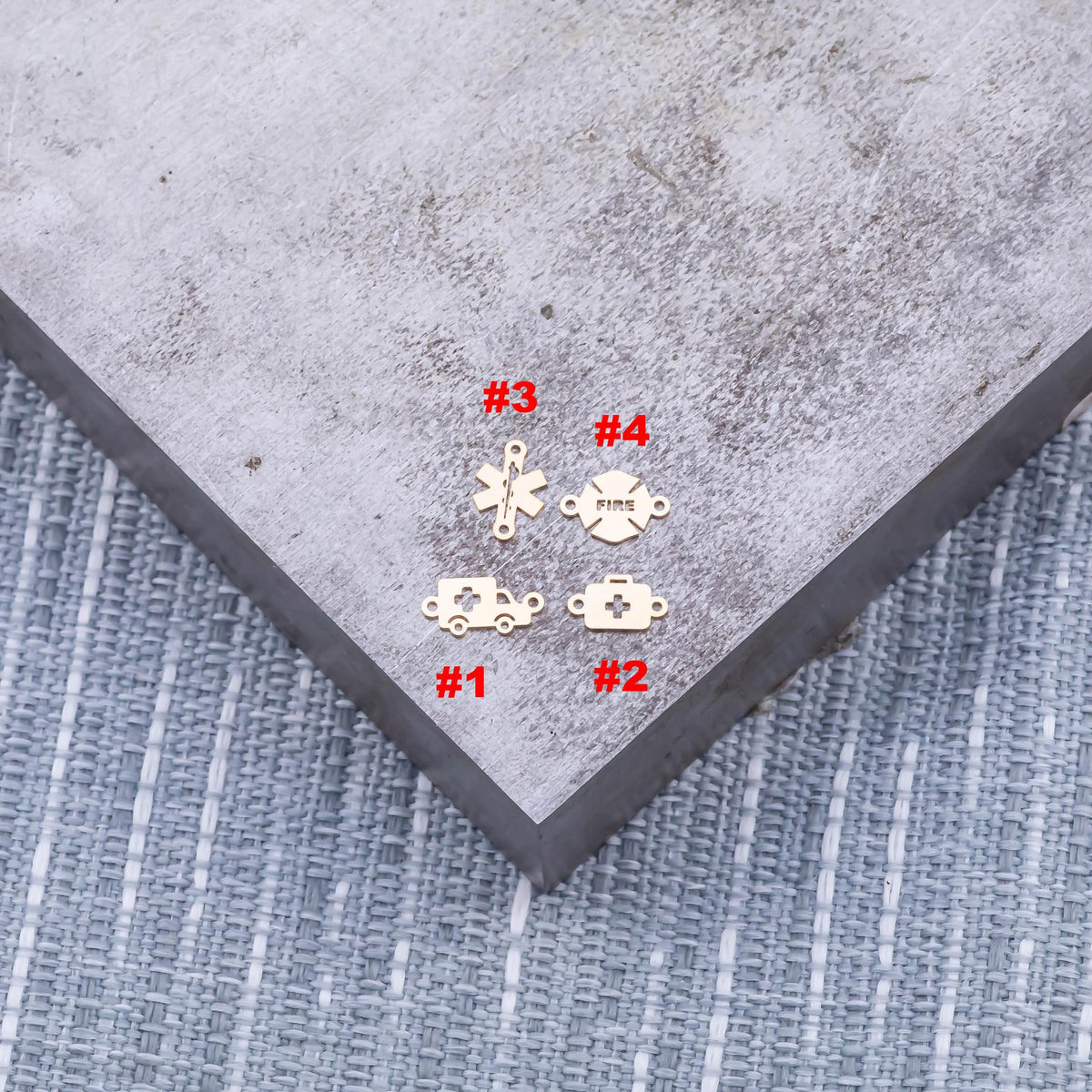 First Responders Nurse Medical Ambulance Fire Department Firefighter EMS Police 14K Gold Filled or Sterling Connectors for Permanent Jewelry