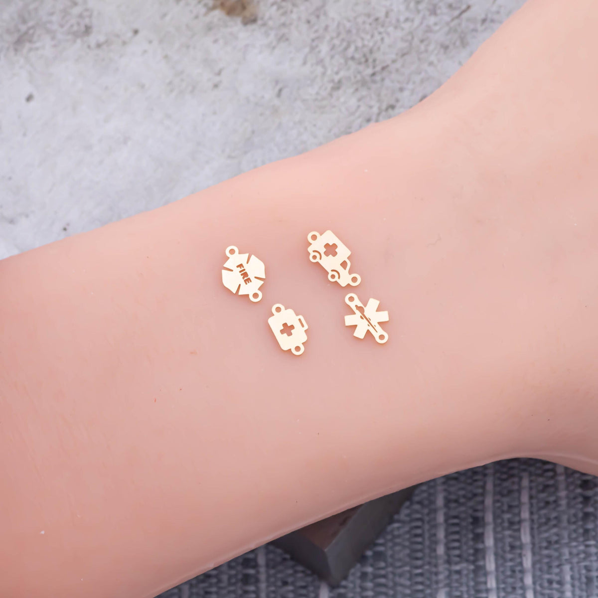 First Responders Nurse Medical Ambulance Fire Department Firefighter EMS Police 14K Gold Filled or Sterling Connectors for Permanent Jewelry
